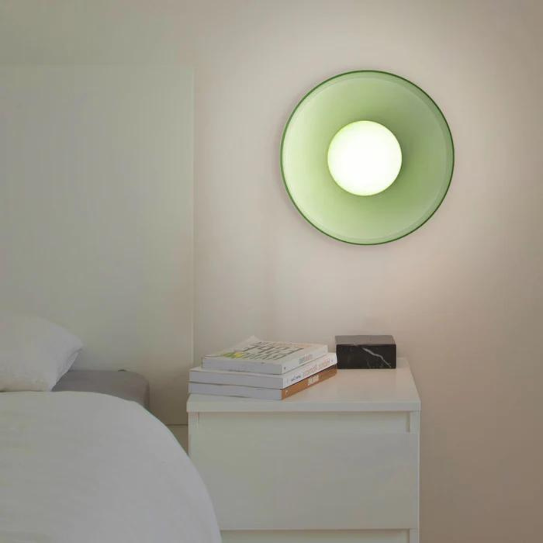 Round Glass Ceiling Lamp with Modern Scandinavian Design
