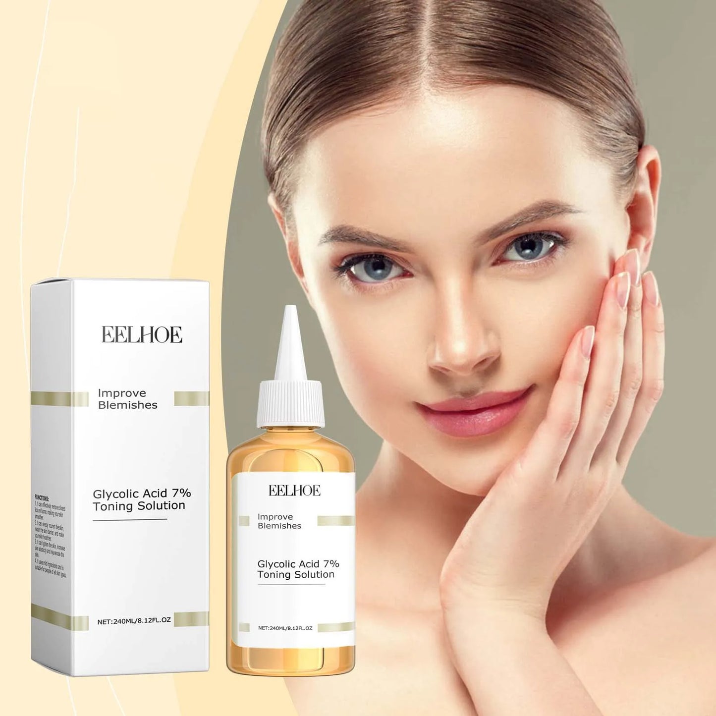 Hydrating Ginseng Toner with Glycolic Acid for Radiant Skin