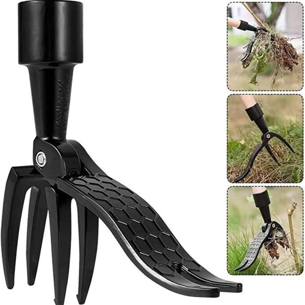 Handheld Aluminum Weed Puller with Deep Root Removal