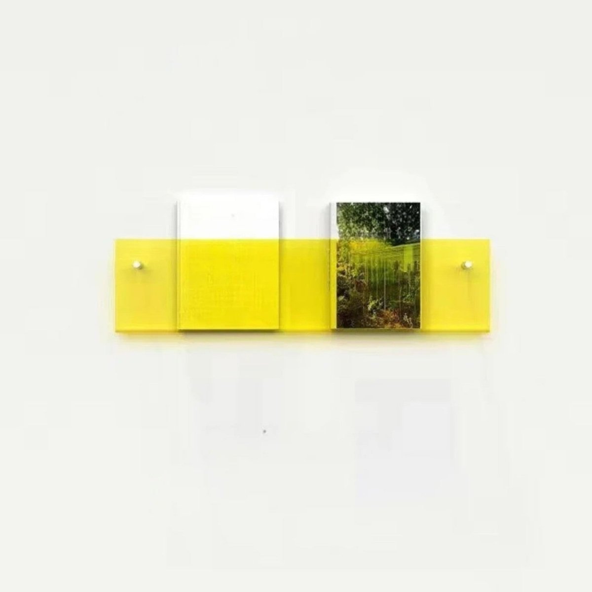 Clear Acrylic Floating Magazine Wall Shelf