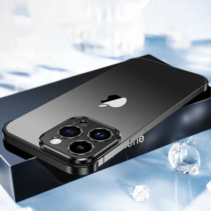 Slim Matte Metal-Finish iPhone Case