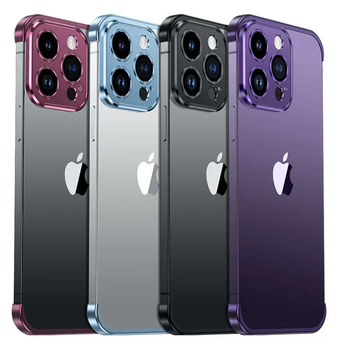 Slim Matte Metal-Finish iPhone Case
