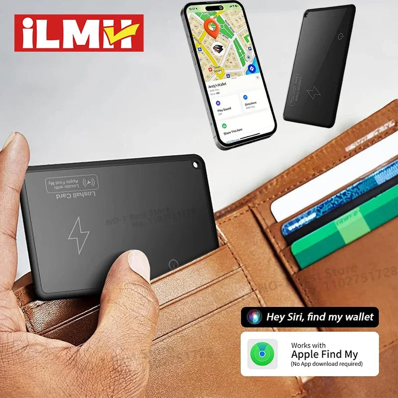 Ultra-Thin Wireless Charging Apple Tracker with GPS