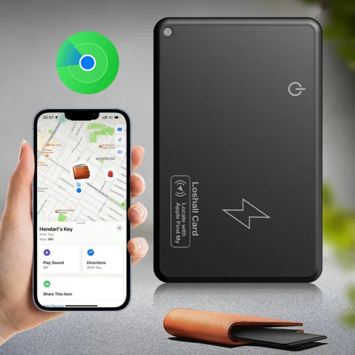 Ultra-Thin Wireless Charging Apple Tracker with GPS