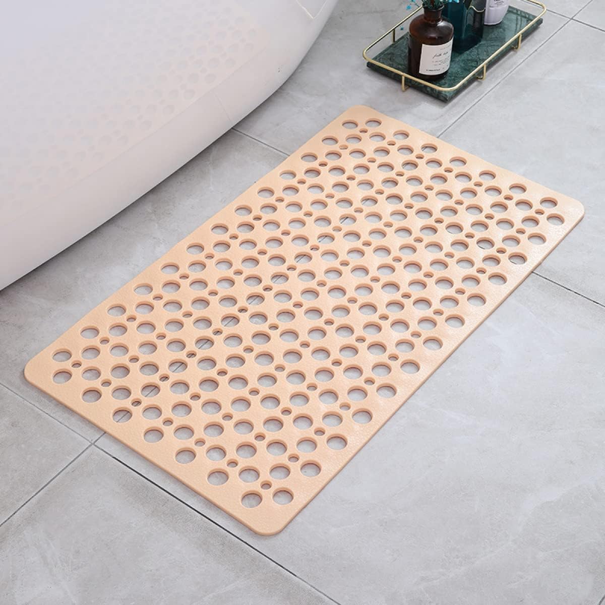 Non-Slip Bathroom Mat with Hygienic Drainage System