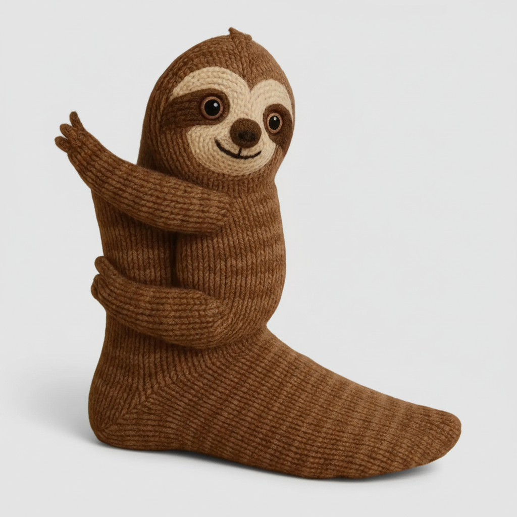 Hugging Animal Plush Cozy Socks for Comfort and Warmth