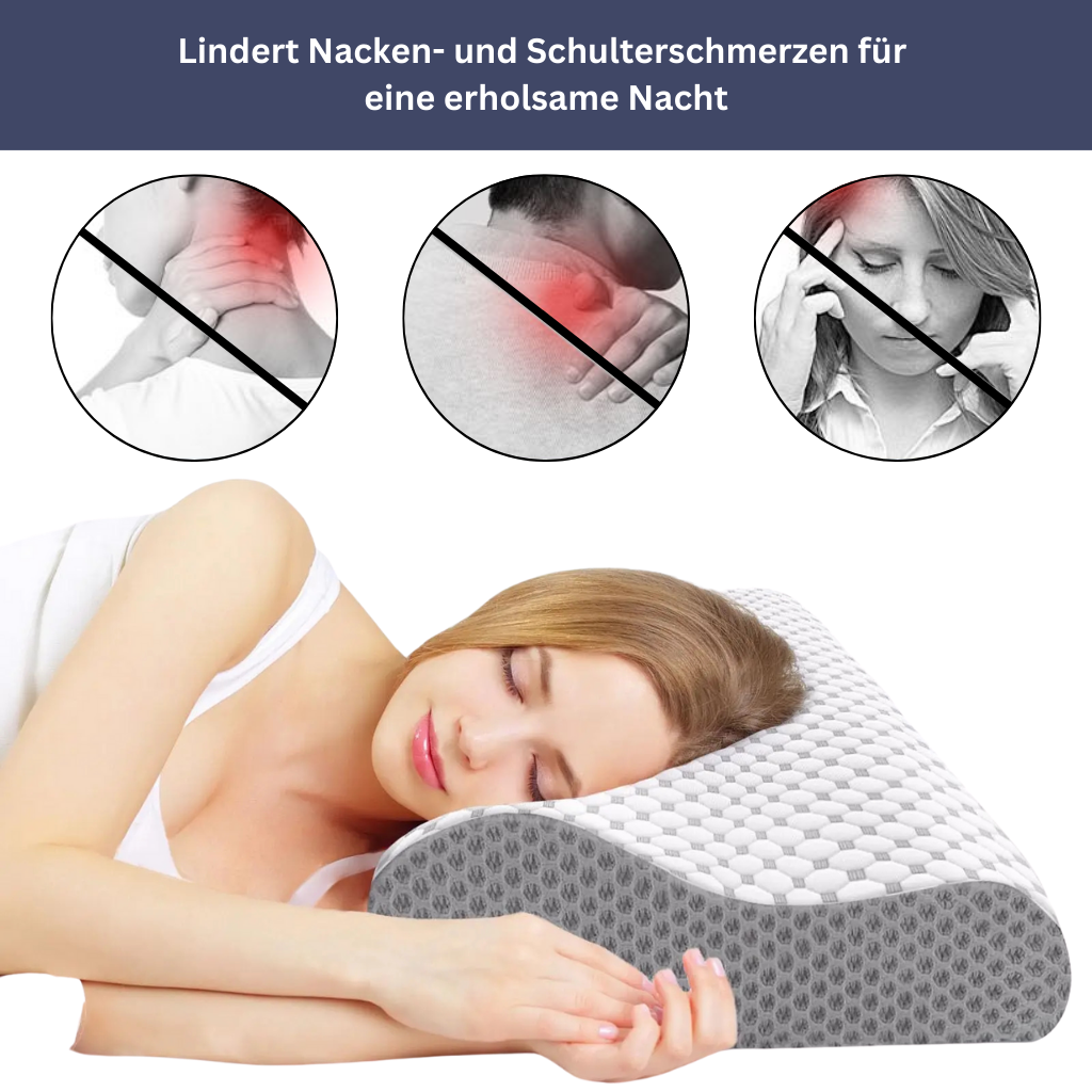 Ergonomic Posture-Correcting Sleep Pillow for Neck Pain Relief