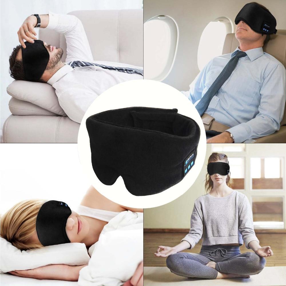 Bluetooth Sleep Headband with Eye Mask and Flat Speakers