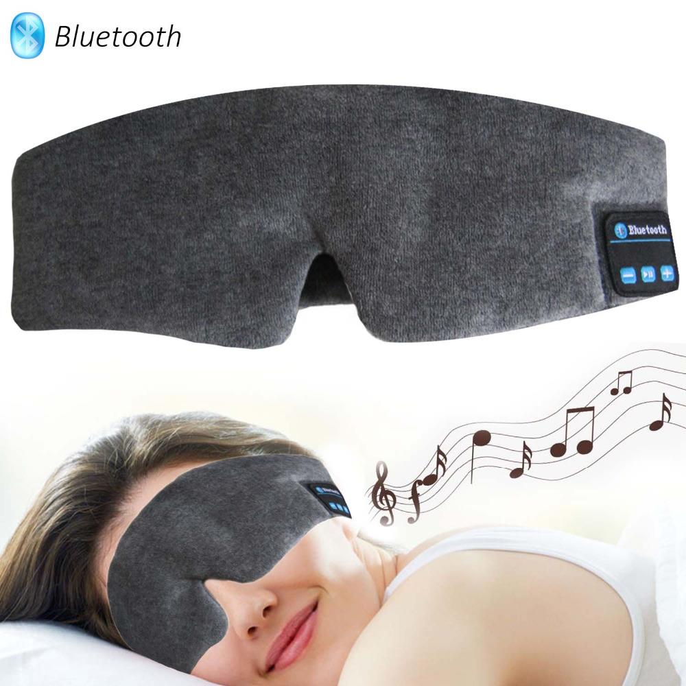 Bluetooth Sleep Headband with Eye Mask and Flat Speakers