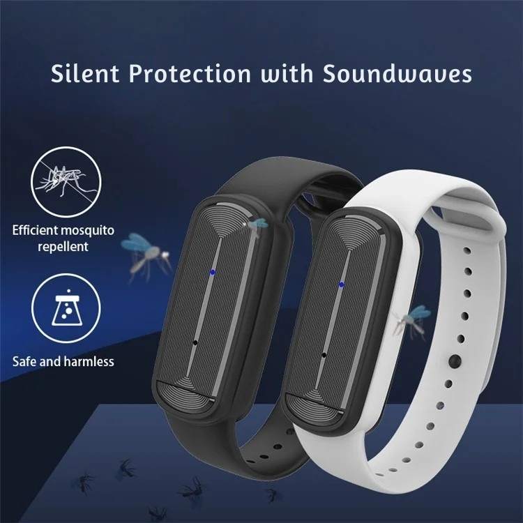 Ultrasonic Anti-Mosquito Bracelet with Adjustable Fit