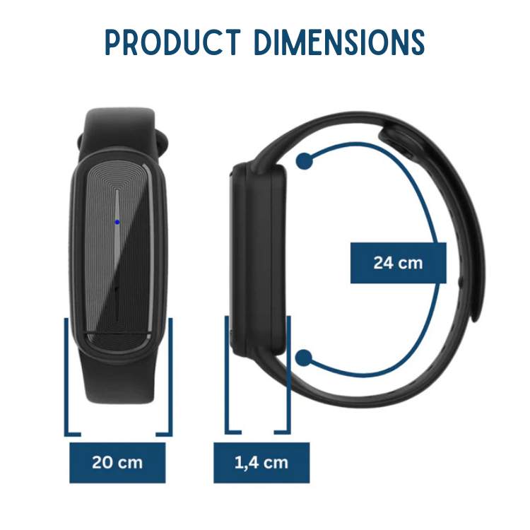 Ultrasonic Anti-Mosquito Bracelet with Adjustable Fit