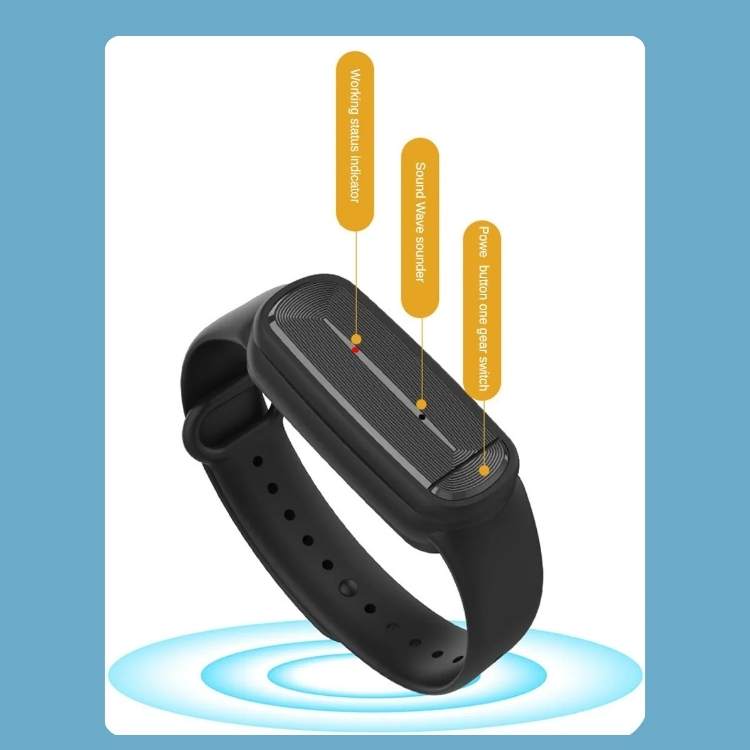Ultrasonic Anti-Mosquito Bracelet with Adjustable Fit