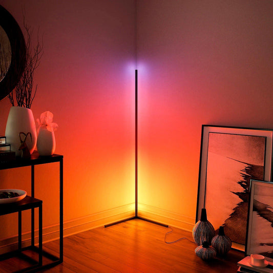 Modern Remote Control Aluminum Floor Lamp