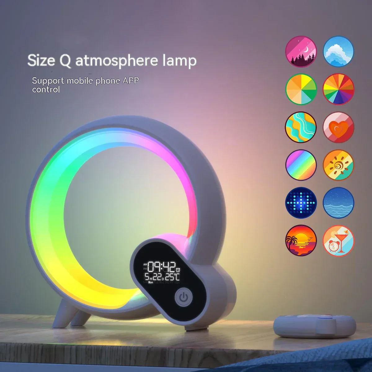 Smart Night Light with White Noise and Color Changing Features