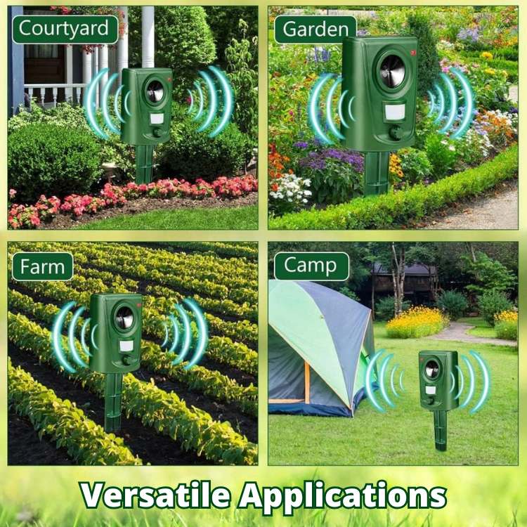 Ultrasonic Cat Repellent with Motion Sensor, Waterproof
