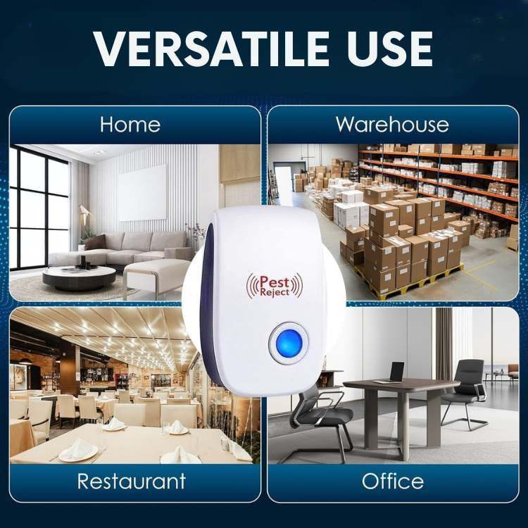 Ultrasonic Rat Repeller Device - Chemical-Free Pest Control
