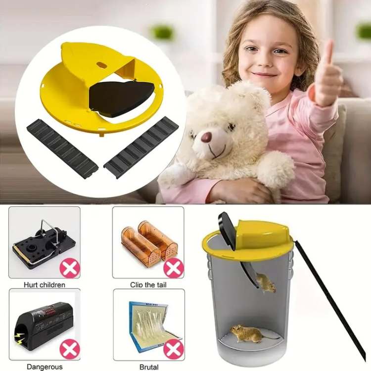 Hands-Free Smart Mouse Trap for Safe Rodent Control