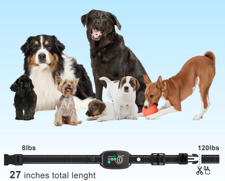 Adjustable Dog Training Collar with Vibration and Shock Modes