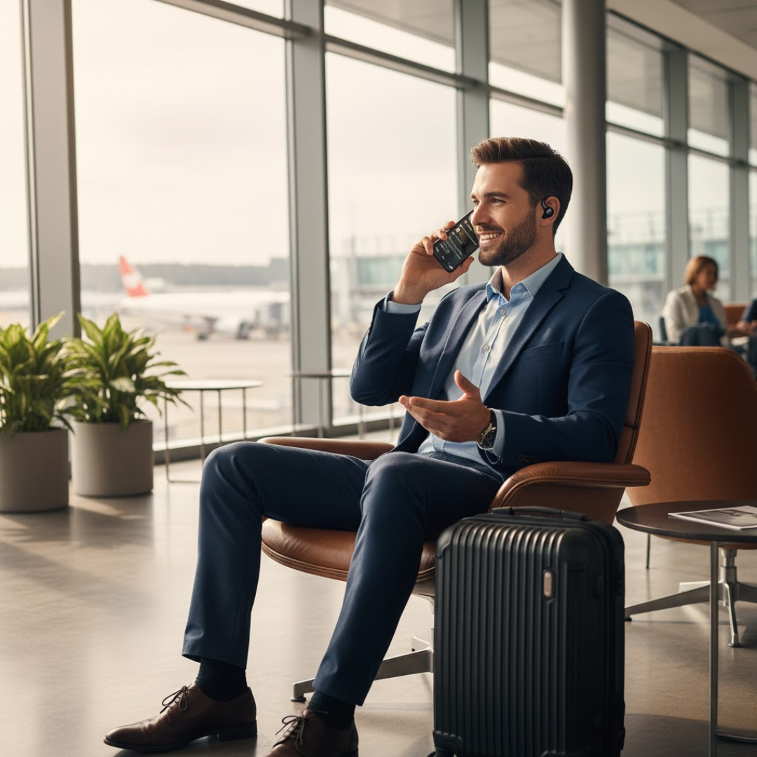 AI Translator Earbuds with Real-time Translation and Noise Cancellation