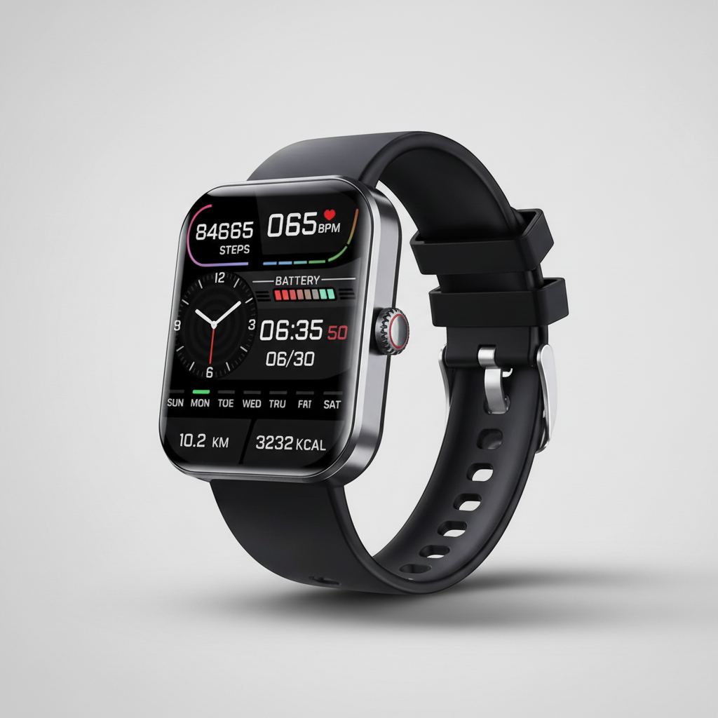 Fitness Tracking Smart Watch with Heart Rate Monitor