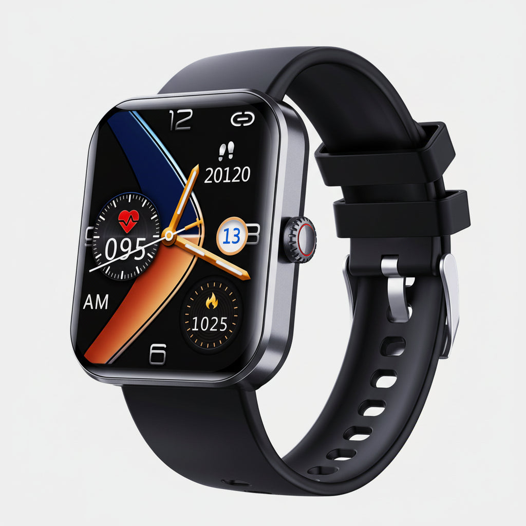 Non-Invasive Blood Glucose Meter Smartwatch with Heart Rate and Sleep Tracking