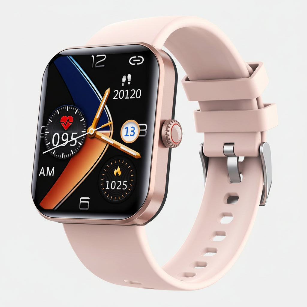 Non-Invasive Blood Glucose Meter Smartwatch with Heart Rate and Sleep Tracking