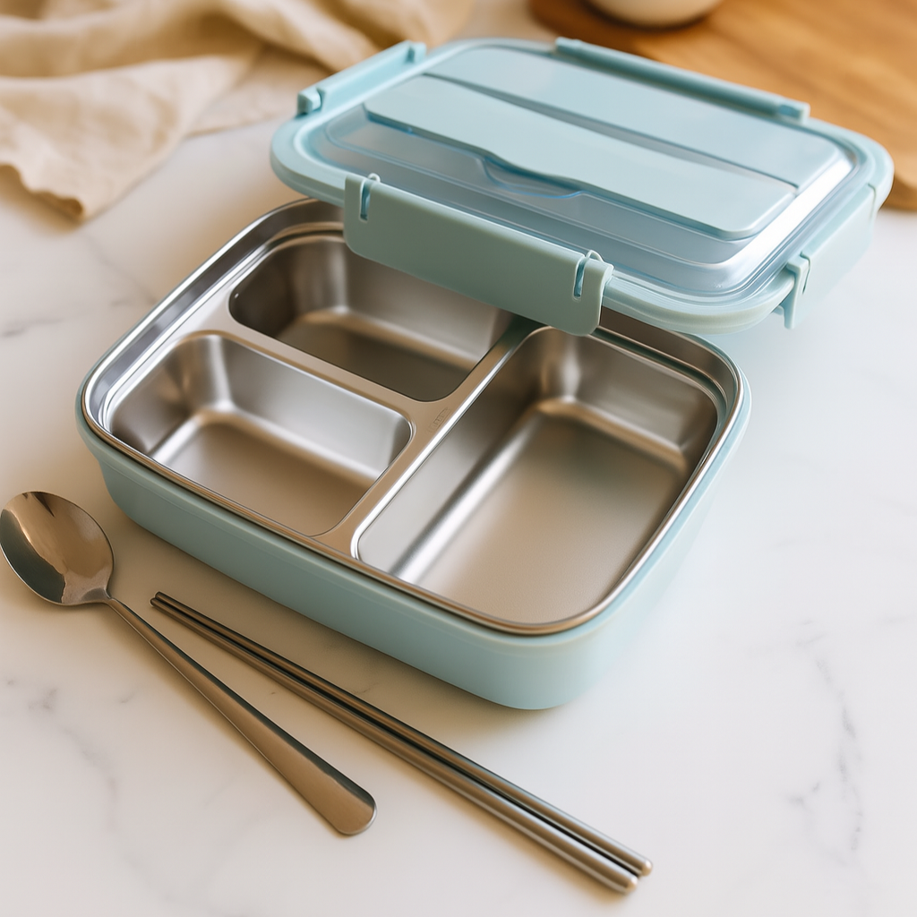Leak-Proof Lunch Box with Organized Compartments