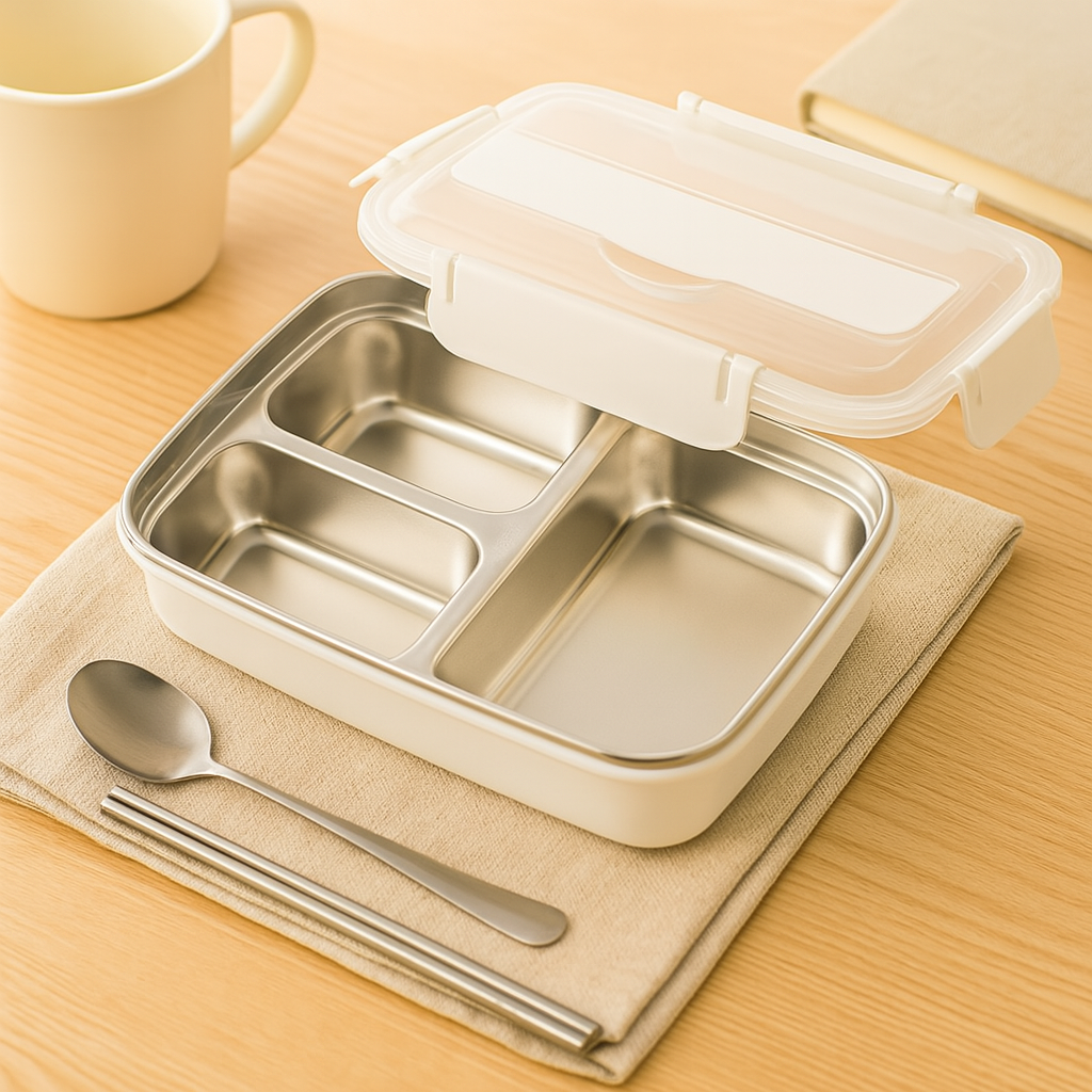 Leak-Proof Lunch Box with Organized Compartments