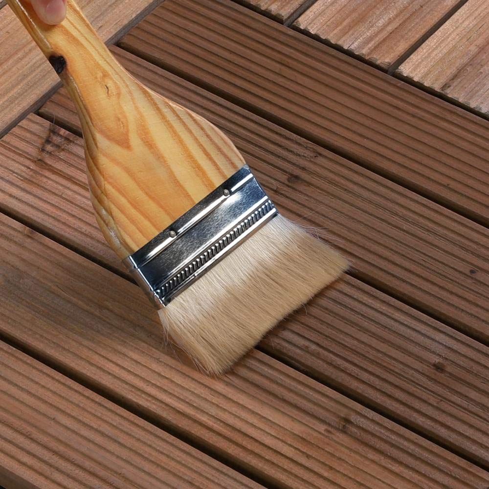 Interlocking Pine Wood Tiles for Indoor and Outdoor Use