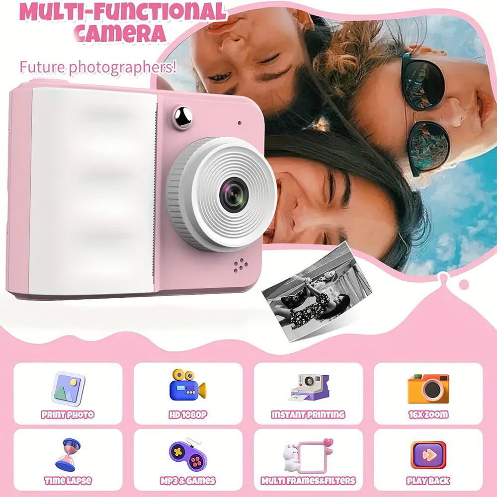 Portable Instant Print Camera with USB Power
