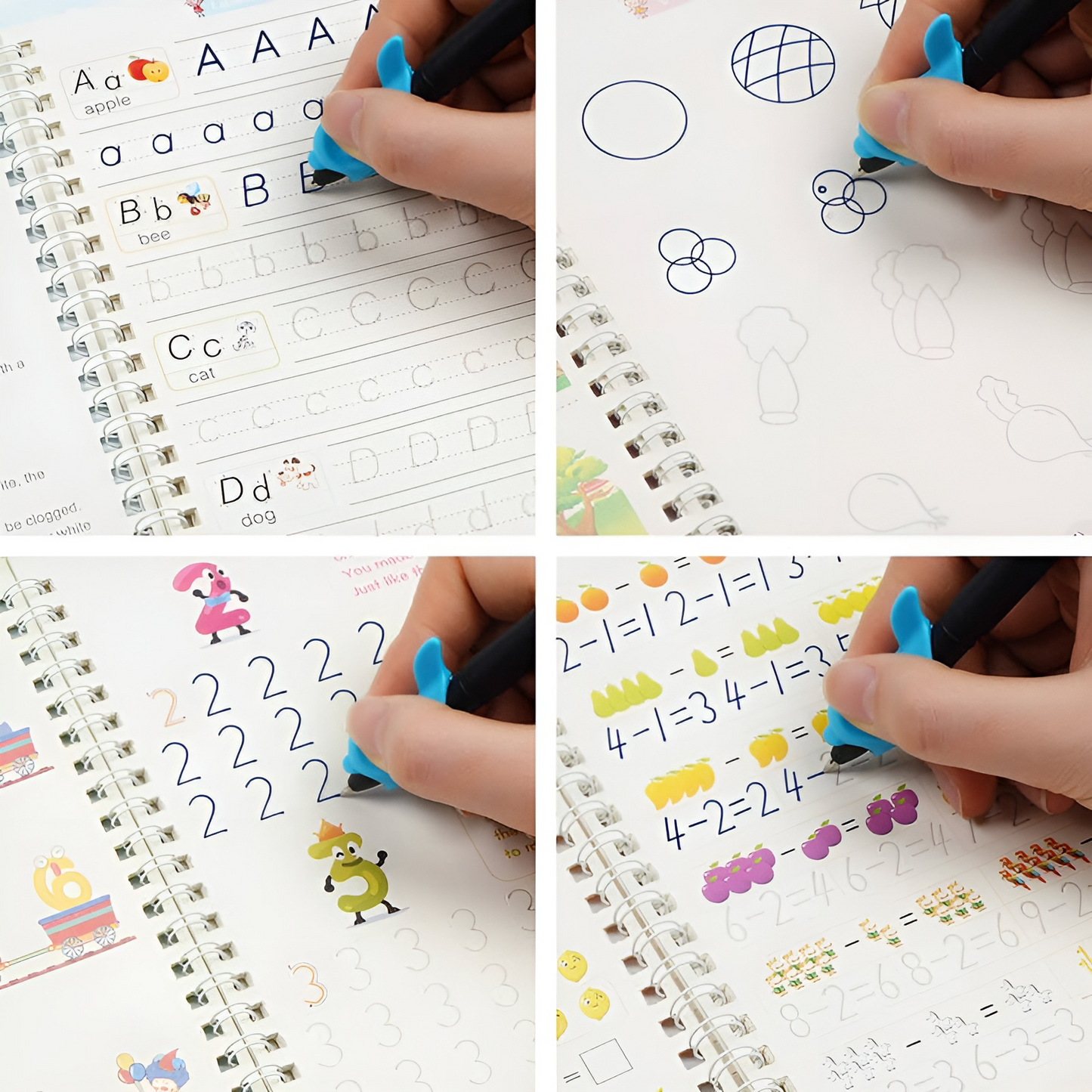 Tracing Book Set for Kids - Alphabet, Numbers, and Drawing Practice