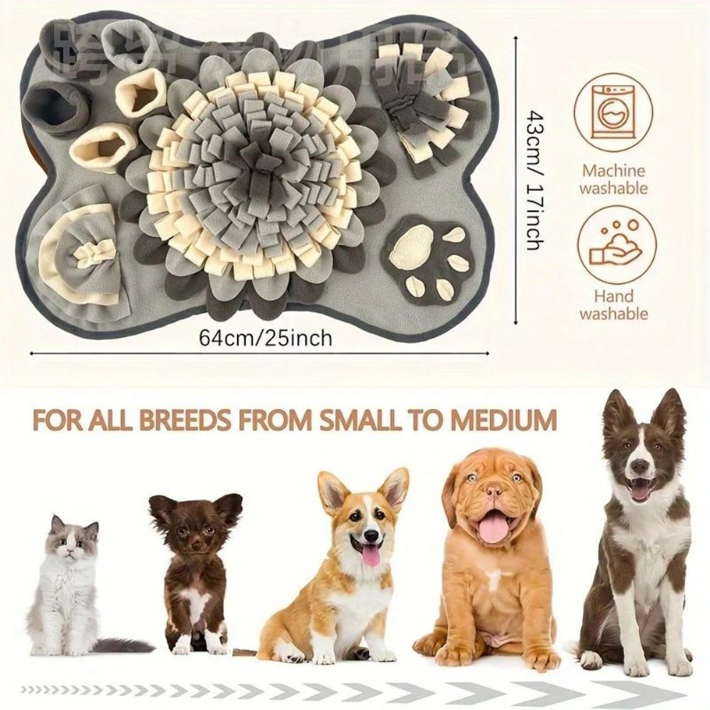 Dog Snuffle Mat for Foraging and Slow Eating