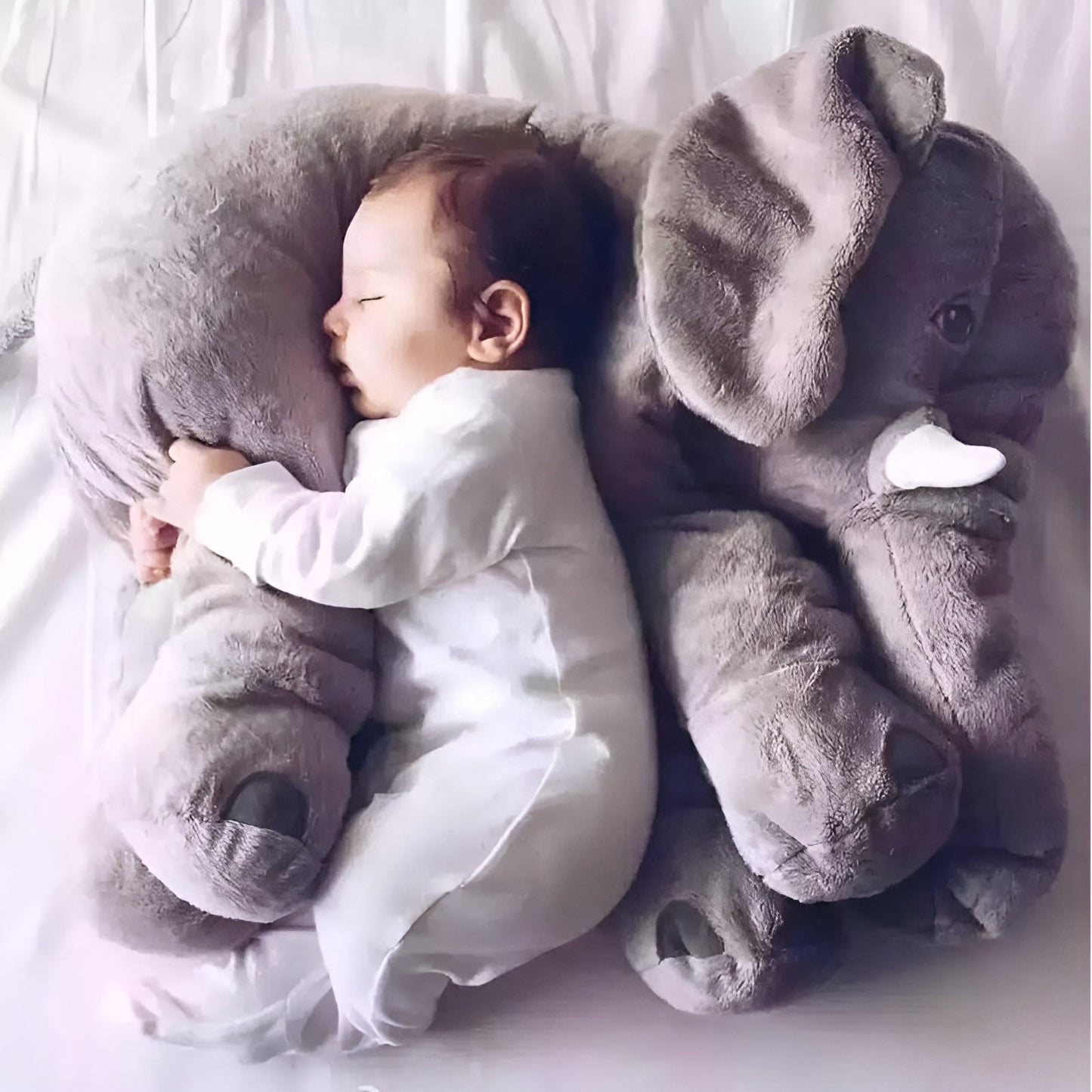 Soft Elephant Cuddle Pillow for Babies - Plush Security Companion