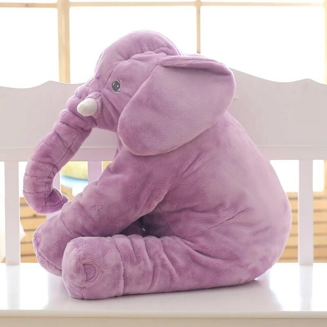Soft Elephant Cuddle Pillow for Babies - Plush Security Companion
