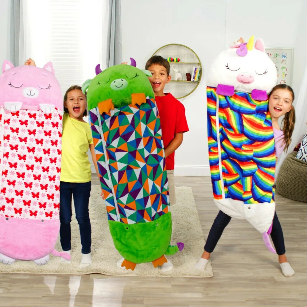 2-in-1 Teddy Bear Sleeping Bag for Kids