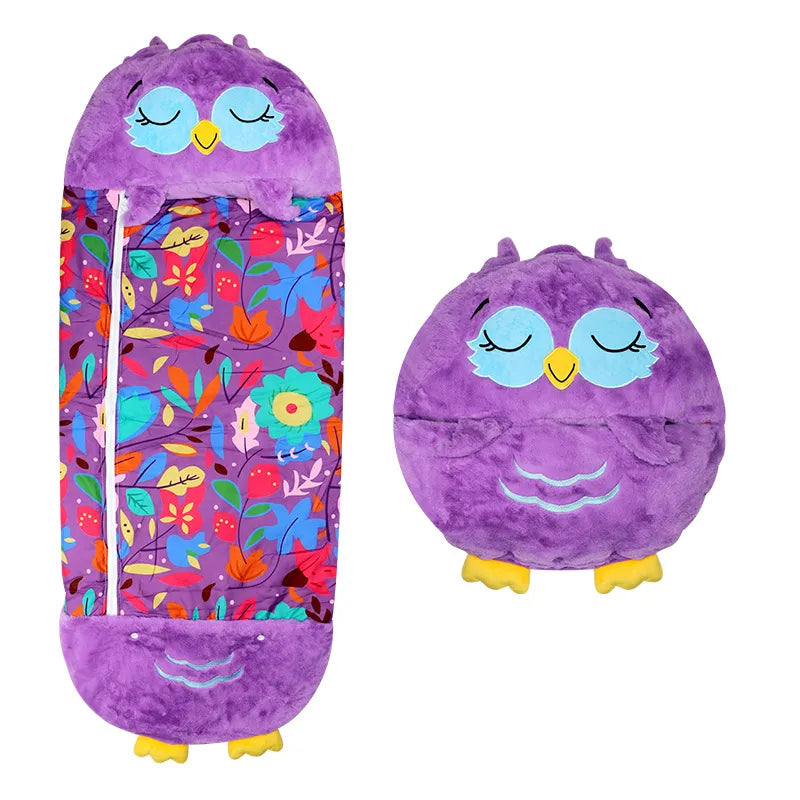 2-in-1 Teddy Bear Sleeping Bag for Kids