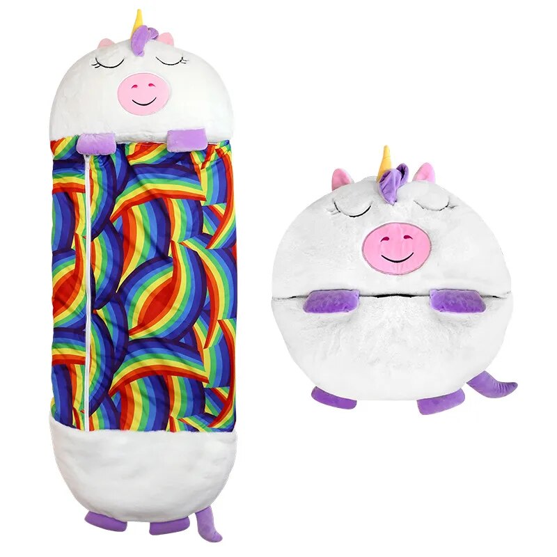 2-in-1 Teddy Bear Sleeping Bag for Kids