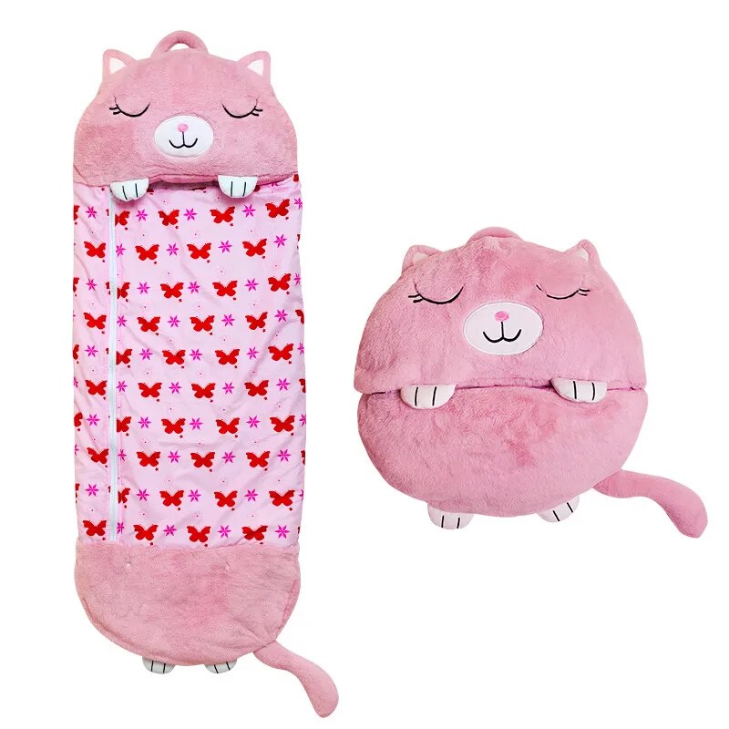 2-in-1 Teddy Bear Sleeping Bag for Kids