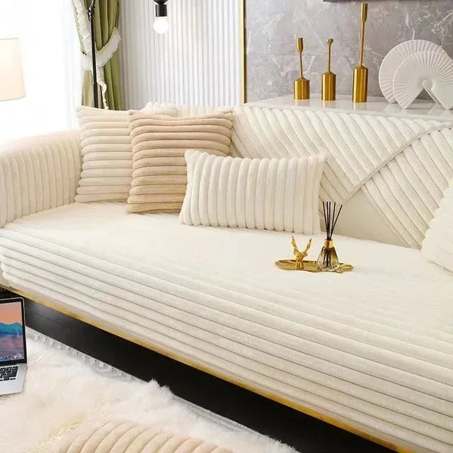 Waterproof Non-Slip Sofa Cover in Soft Polyester