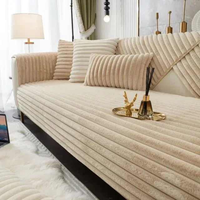 Waterproof Non-Slip Sofa Cover in Soft Polyester