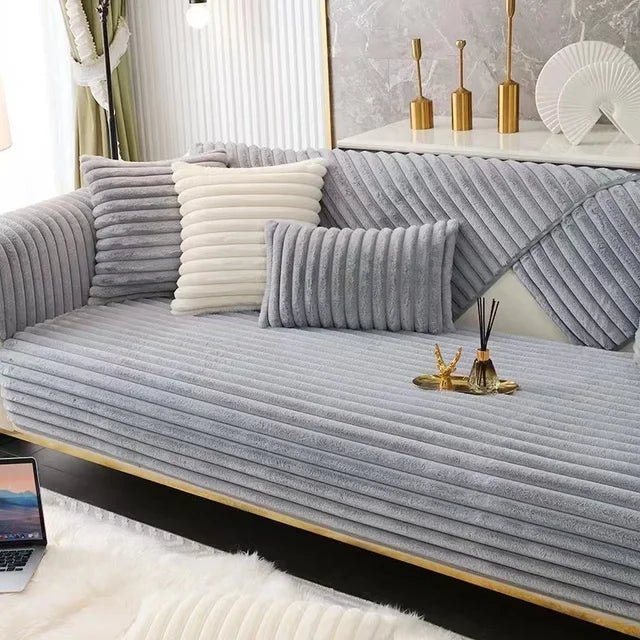 Waterproof Non-Slip Sofa Cover in Soft Polyester
