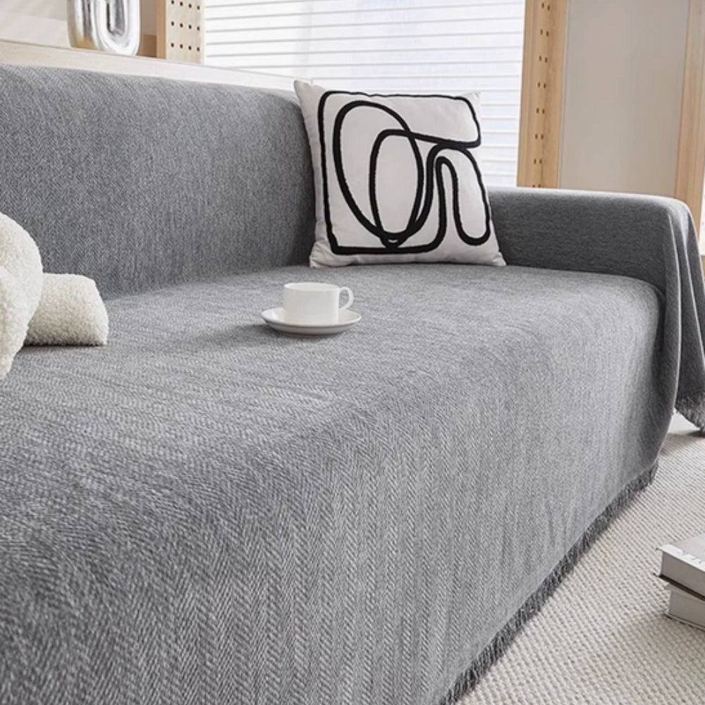 Minimalist Chenille Sofa Cover – Water-Repellent and Easy to Clean