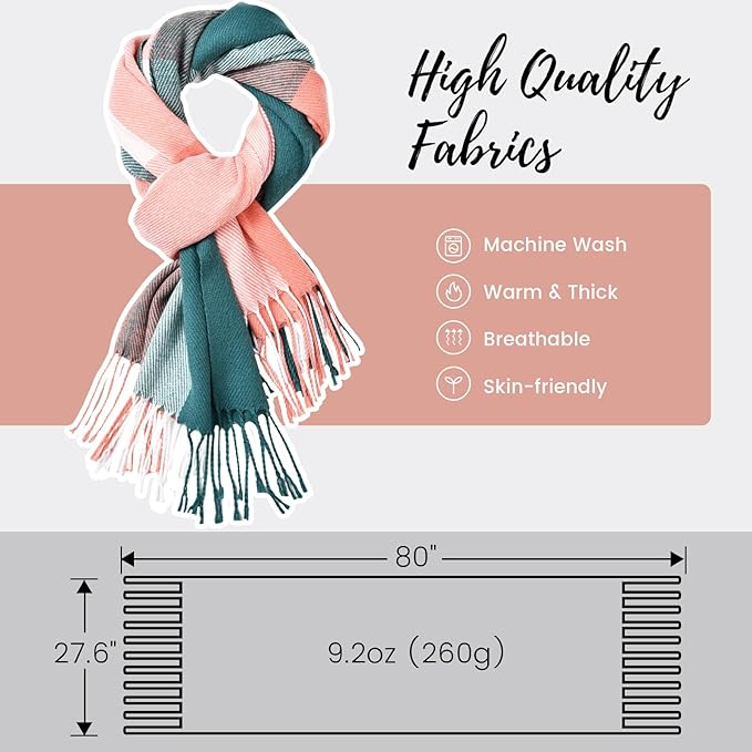 Soft Cashmere Winter Scarf Wrap - Versatile and Stylish
