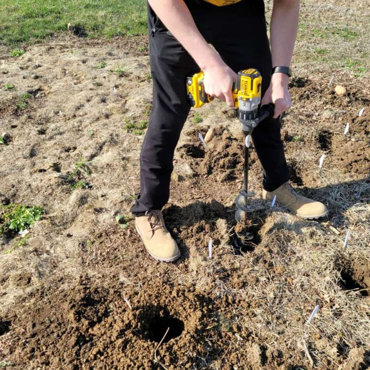 Heavy-Duty Garden Auger Drill Bit for Tough Soil