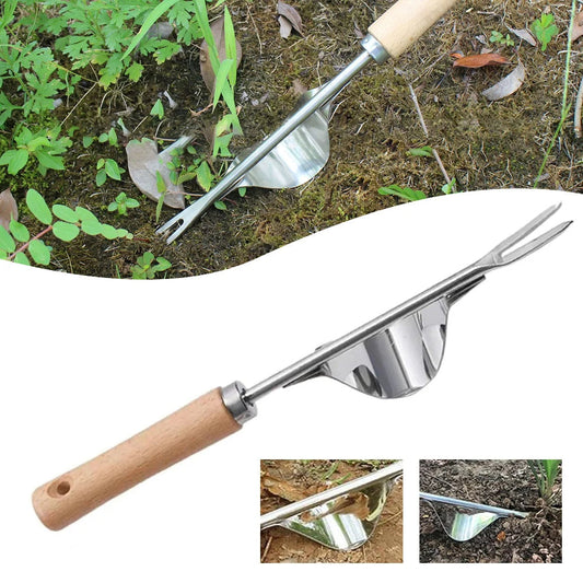 V-Shaped Weed Remover Tool with Long Handle