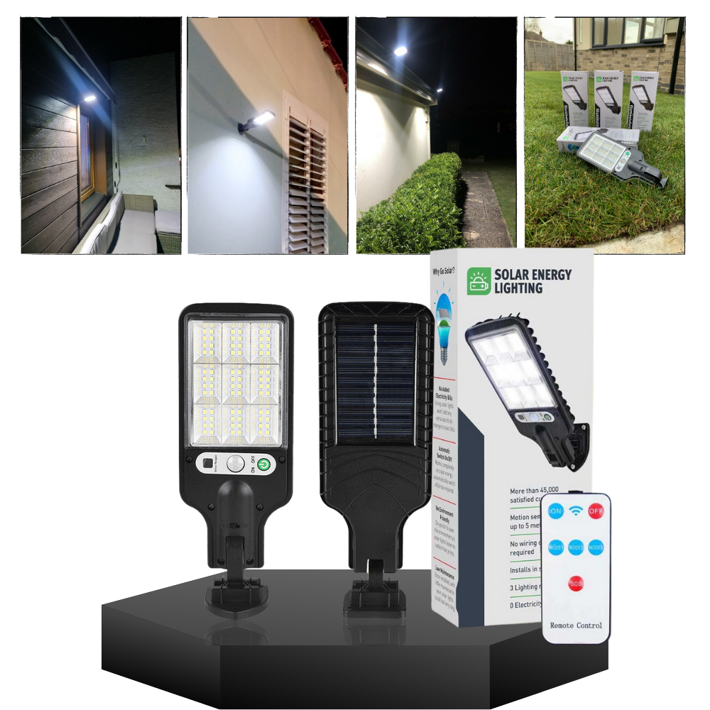 Solar-Powered LED Outdoor Motion Sensor Light