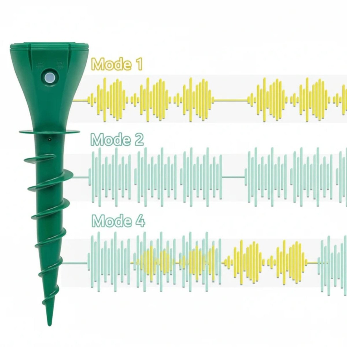 Solar-Powered Vibrating Mole Repeller