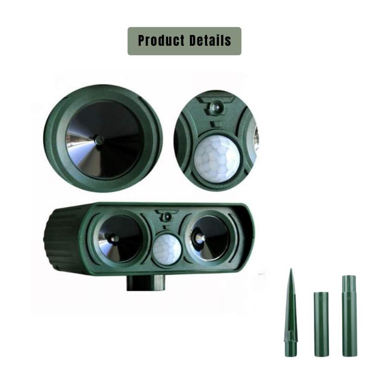 Solar-Powered Ultrasonic Animal Repeller