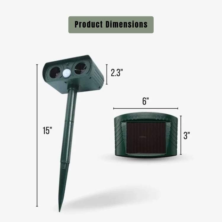 Solar-Powered Ultrasonic Animal Repeller