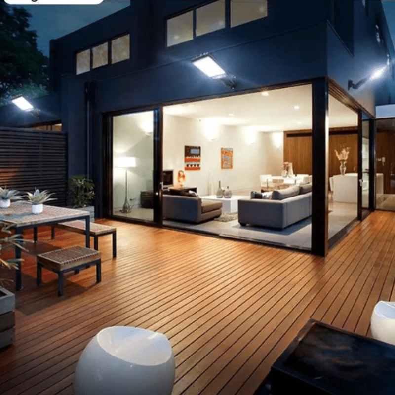 Solar-Powered Motion Sensor Outdoor Lamp
